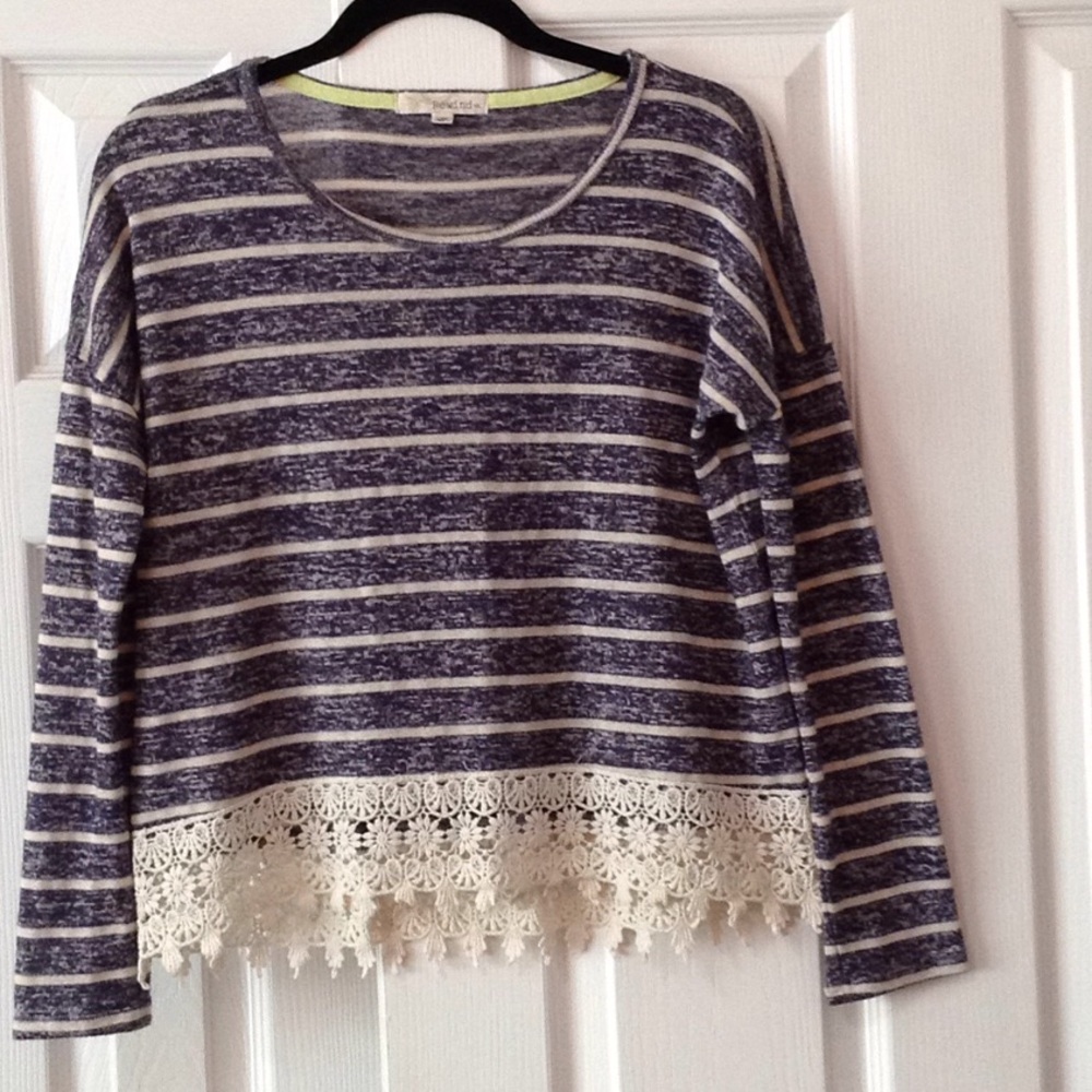 Rewind Striped Lace Top 🌤️